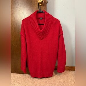 Wild Fable Vibrant Red V-Neck Sweater
